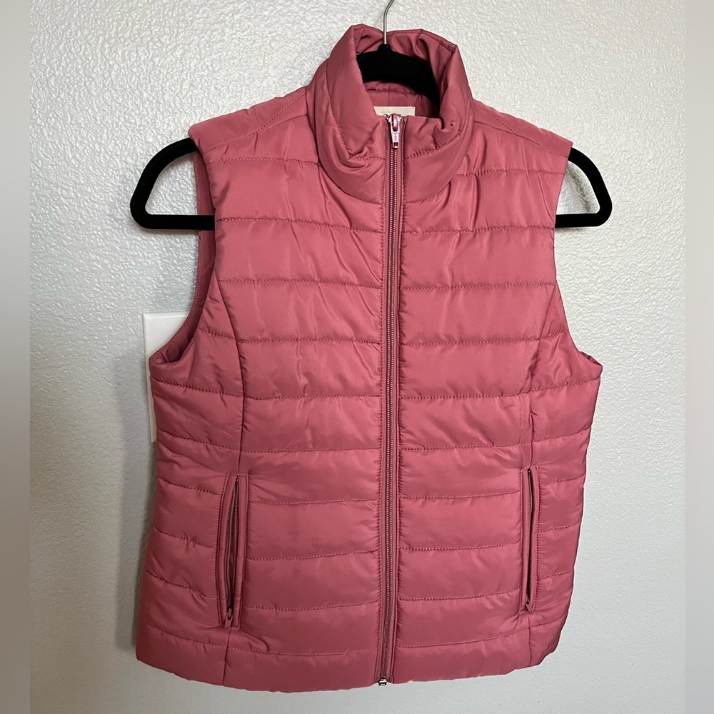 Ann Taylor LOFT XS Pink Puffer Vest